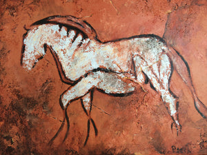 Framed Print "White Horse"