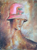 Framed Print "Lady with the Red Hat"