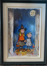 Acrylic on Paper Framed "First Night"