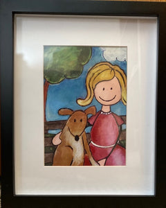 Framed Print "Puppy in the Park"